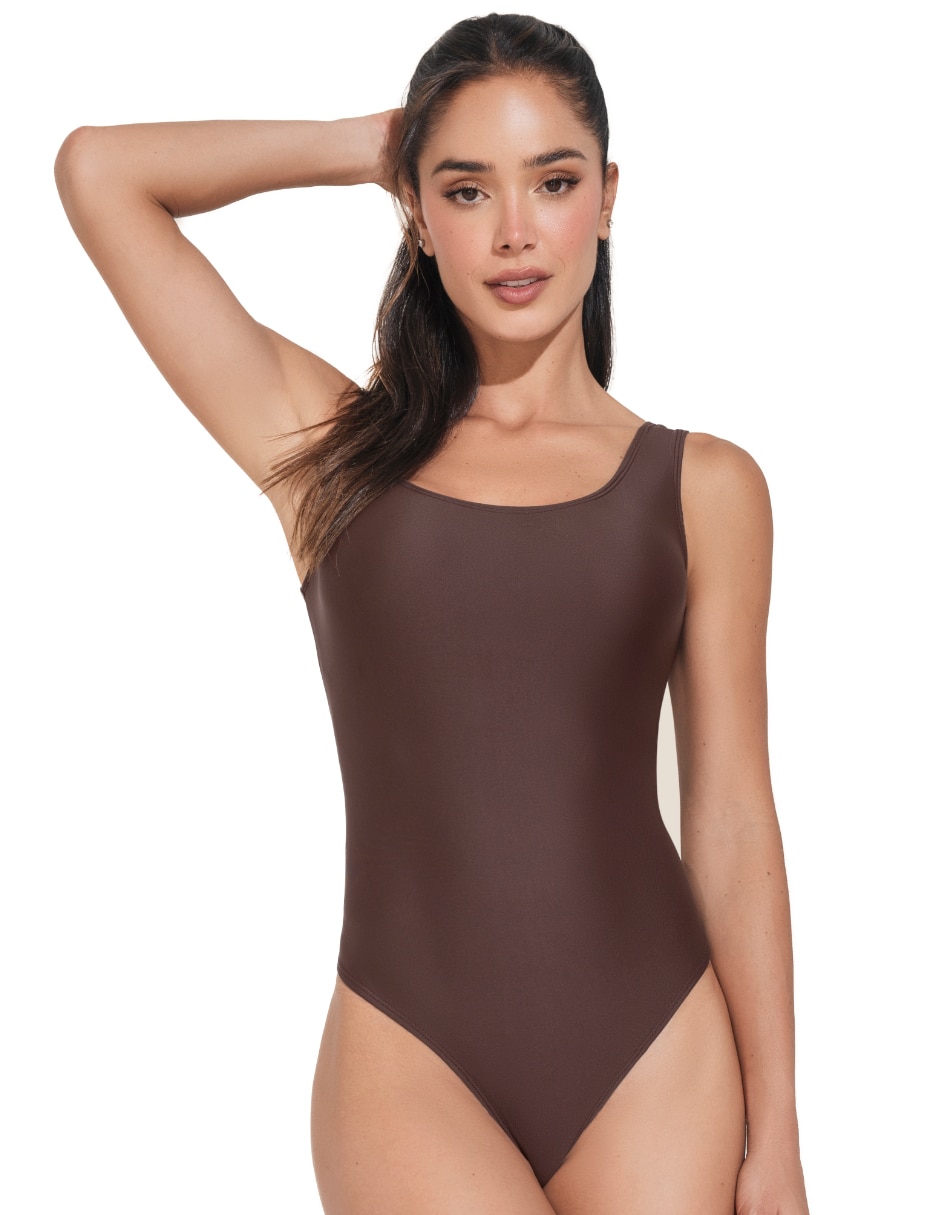Body cuello redondo escote espalda abierta para mujer