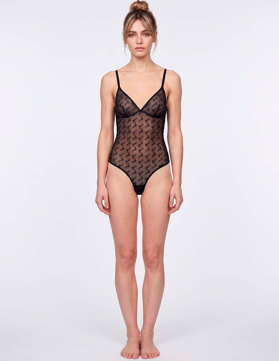 Body escote v para mujer