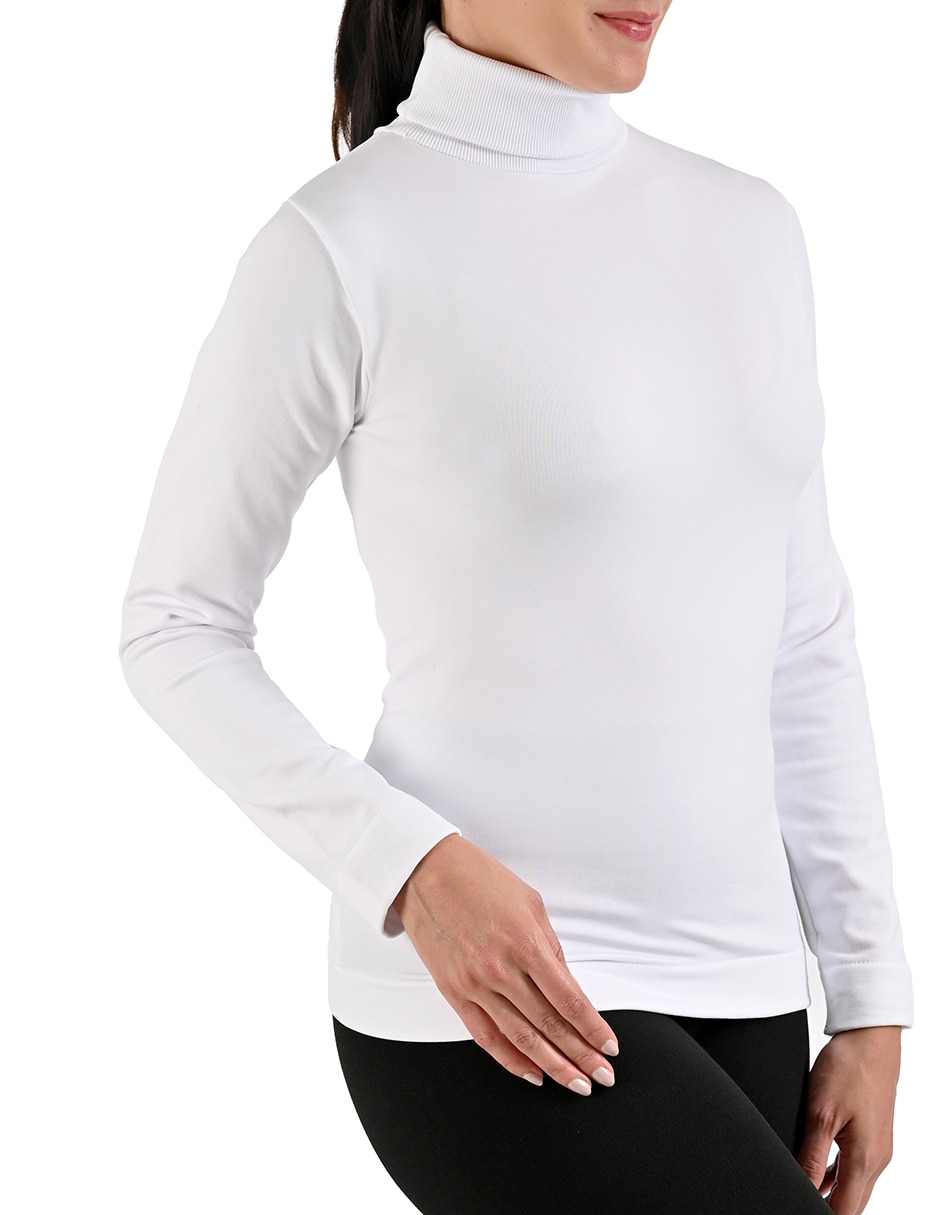 Camiseta cuello alto manga larga Camiseta cuello alto manga larga