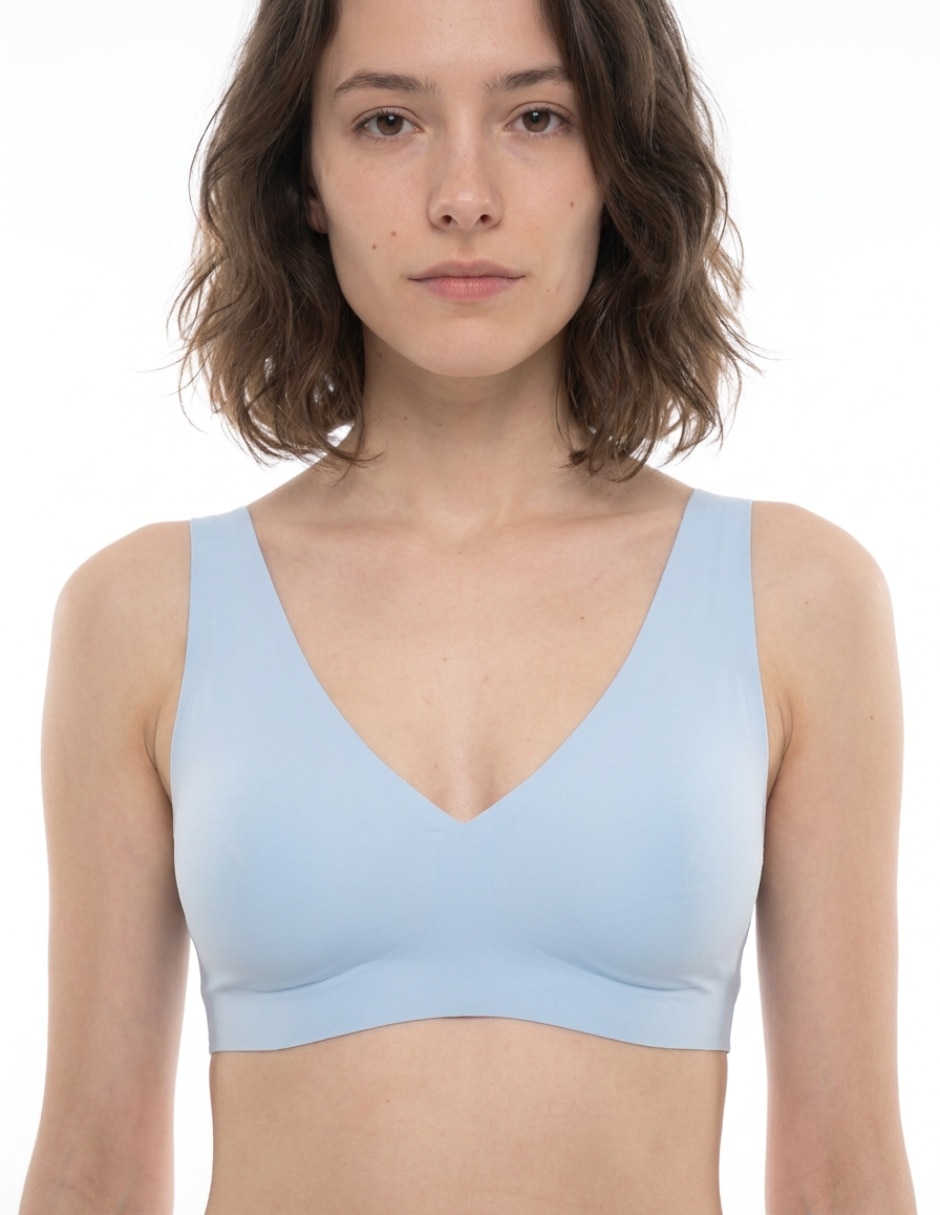 Brassiere bralette sin copa seamless para mujer