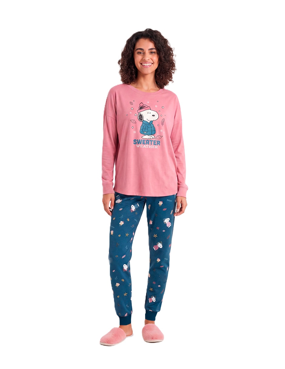 Conjunto pijama snoopy snoopy para mujer Conjunto pijama snoopy snoopy para mujer