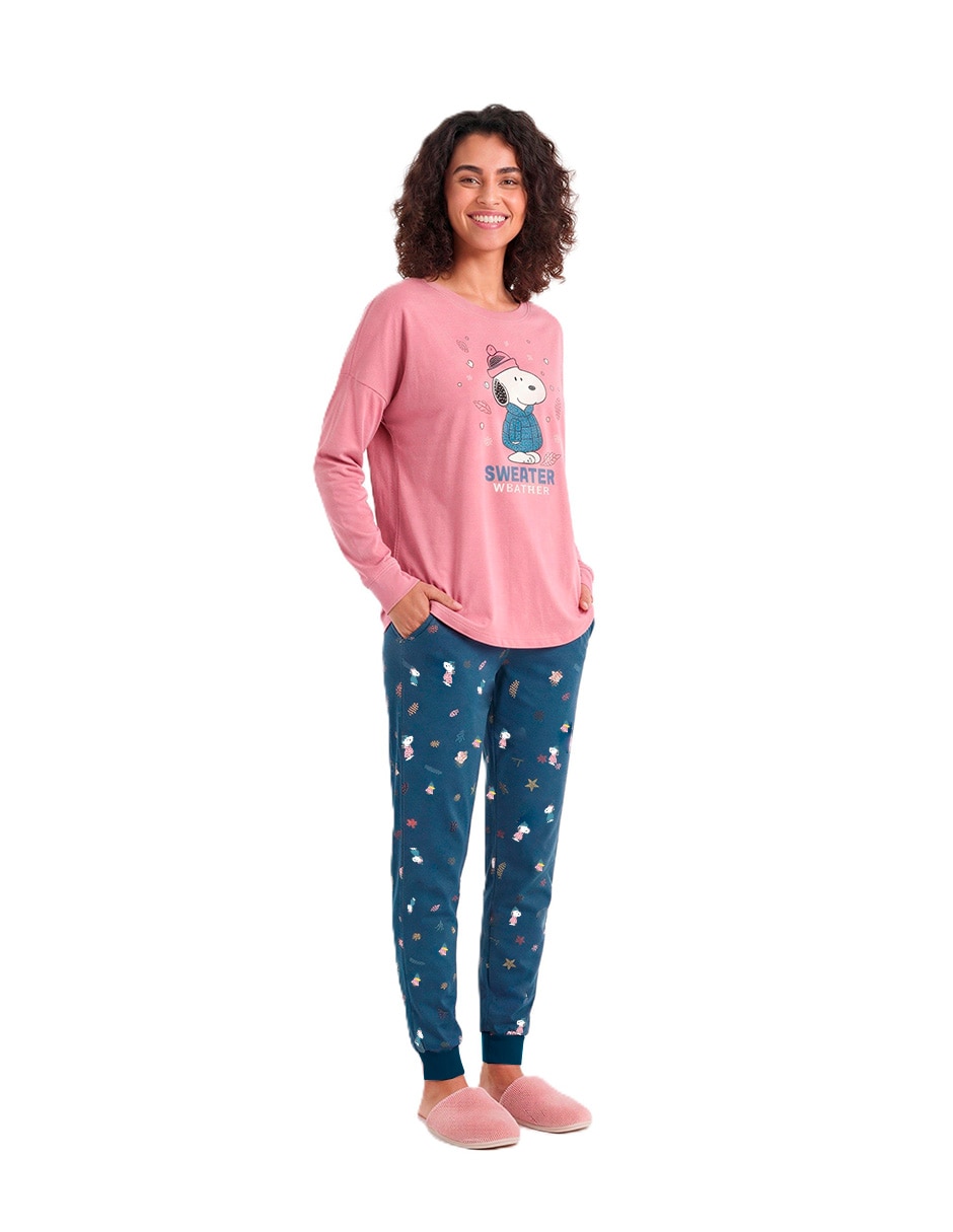 Conjunto pijama snoopy snoopy para mujer 7