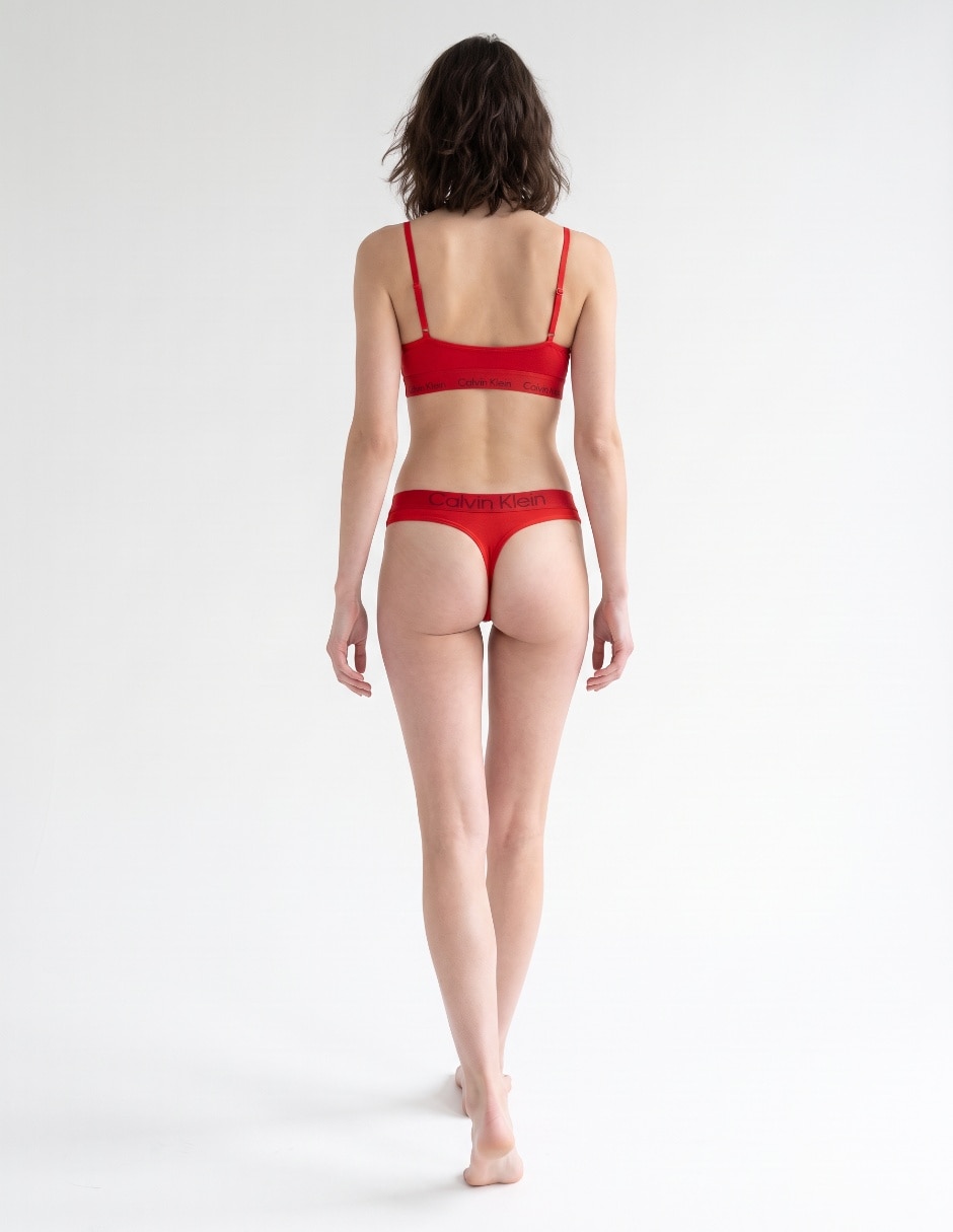 Tanga de algodón y elastano para mujer 2