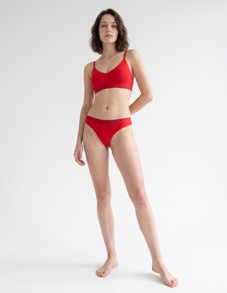 Tanga de algodón y elastano para mujer 3