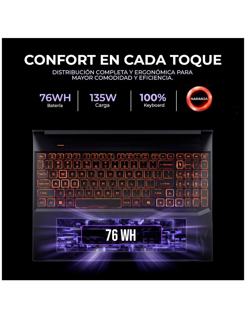 Laptop gamer nh.u25aa.001 16 pulgadas wuxga amd ryzen ai 9 nvidia geforce rtx 5060 16 gb ram 1 tb