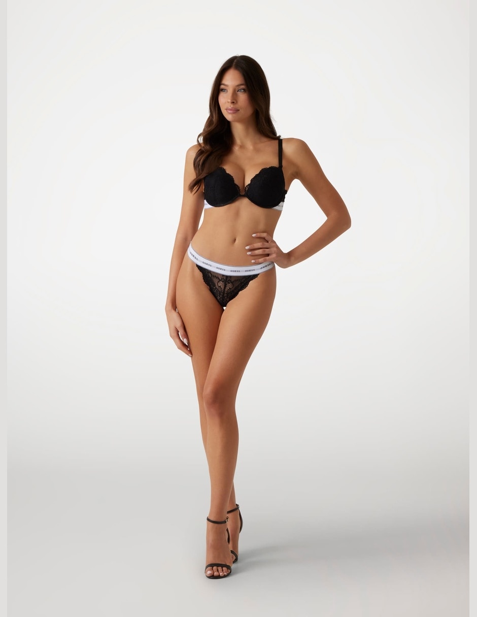 Brassiere balconette copa push up para mujer 4