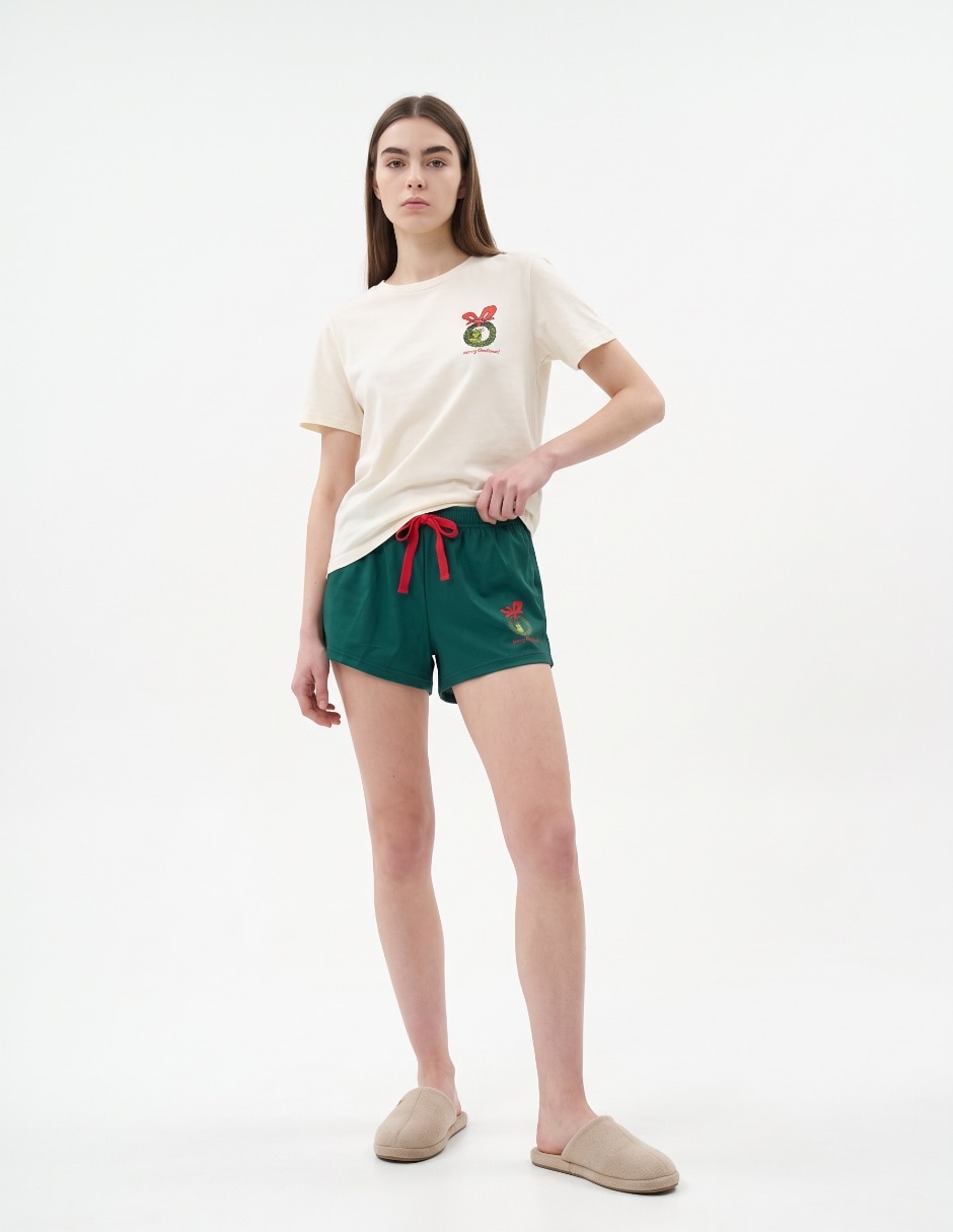 Conjunto pijama navideña Grinch para mujer Conjunto pijama navideña Grinch para mujer