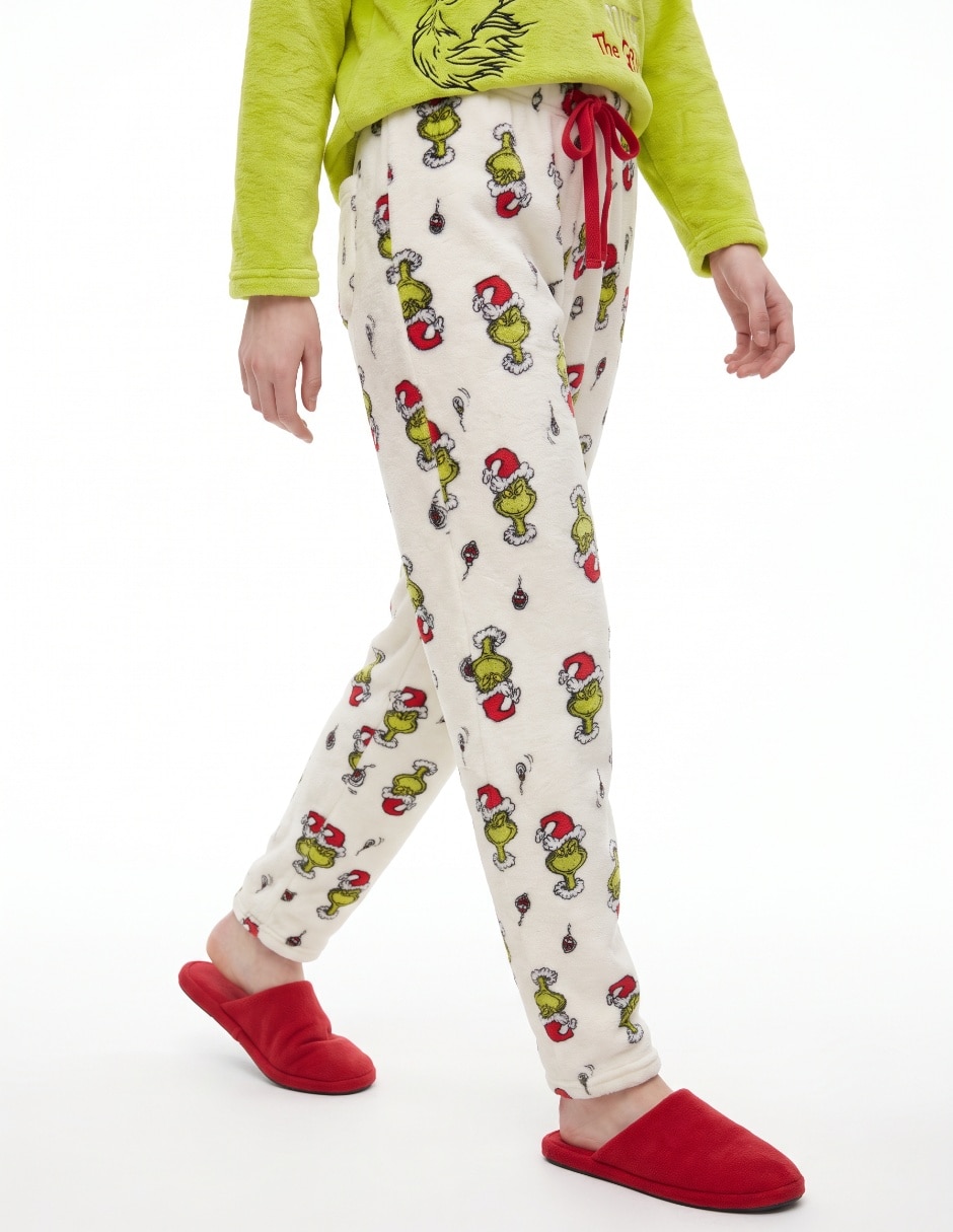 Conjunto pijama navideña Grinch para mujer 4