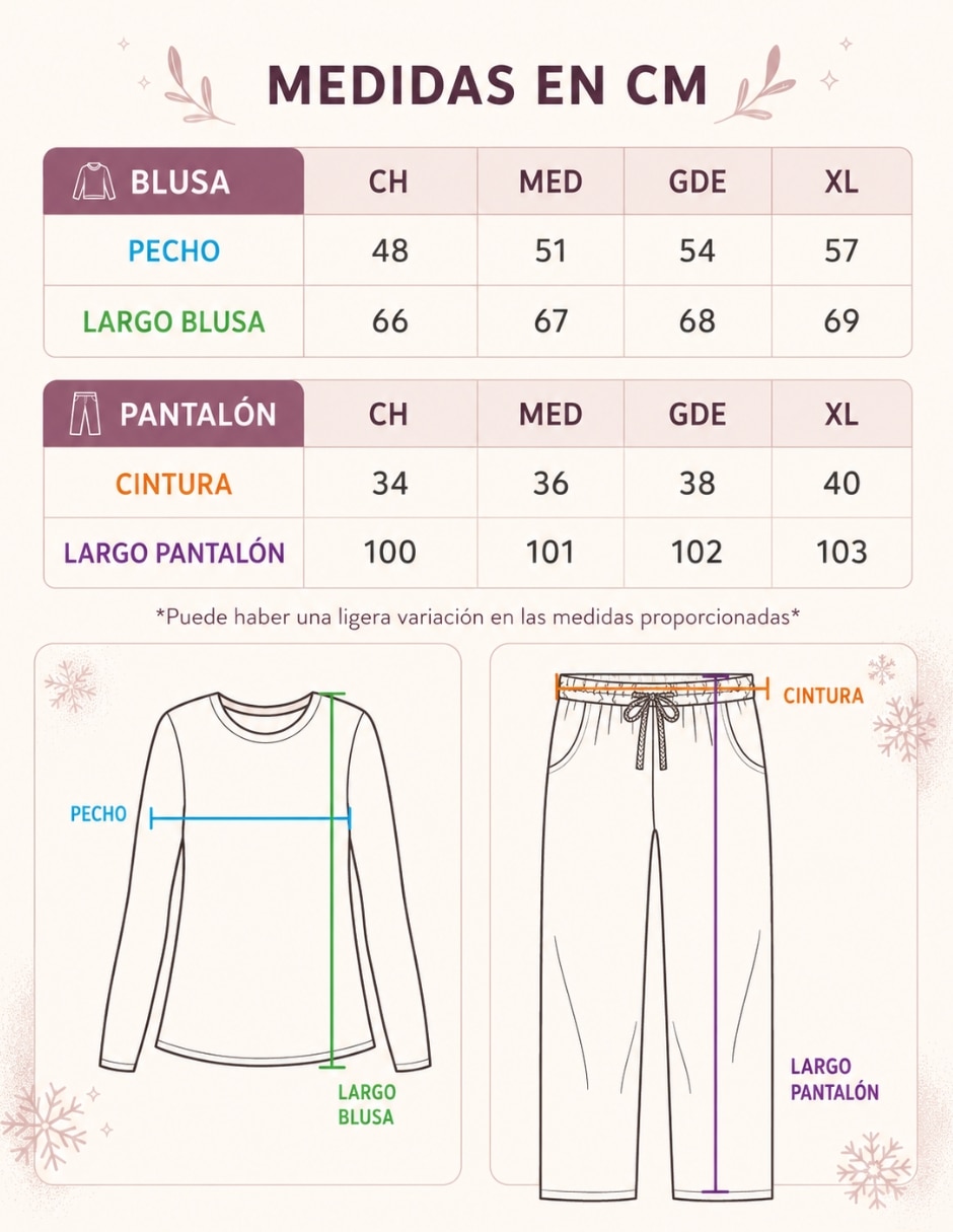 Conjunto pijama para mujer 7