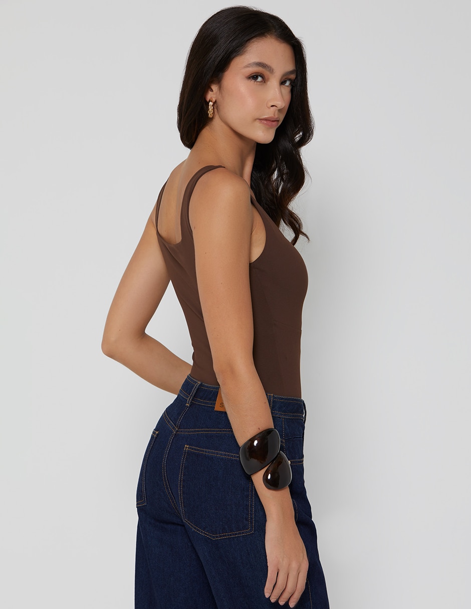 Body escote v para mujer 3