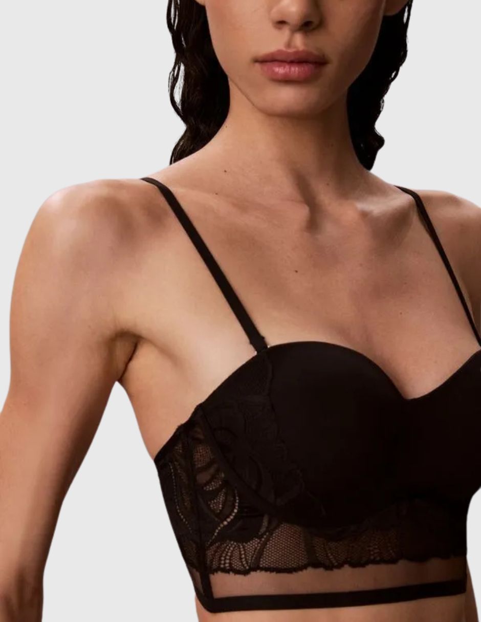 Brassiere balconette con copa spacer para