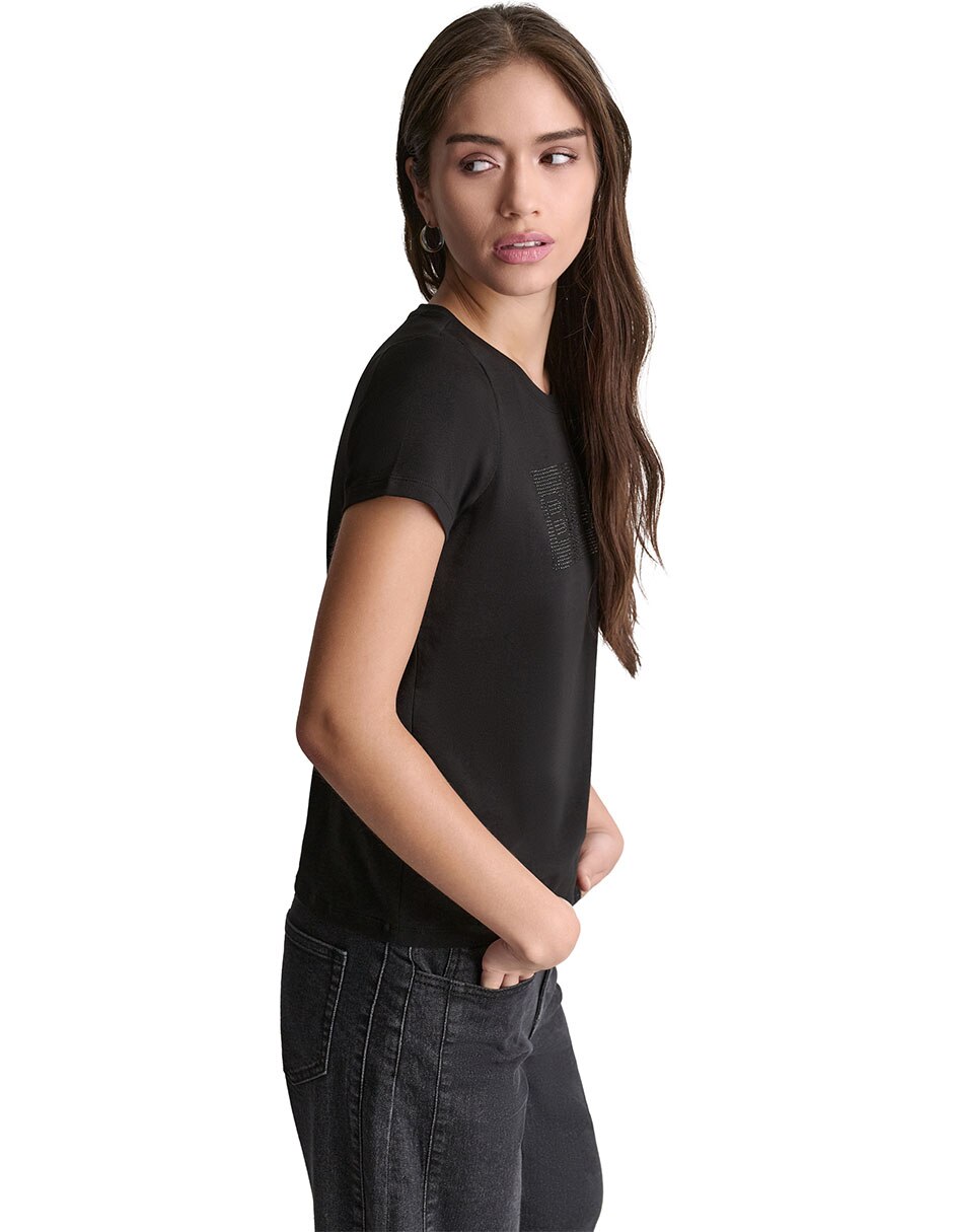 Camiseta cuello redondo manga corta 4