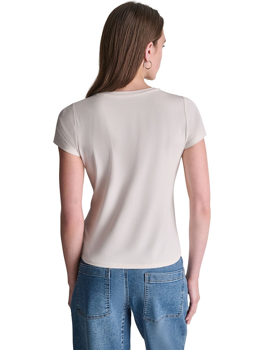 Camiseta cuello redondo manga corta 5