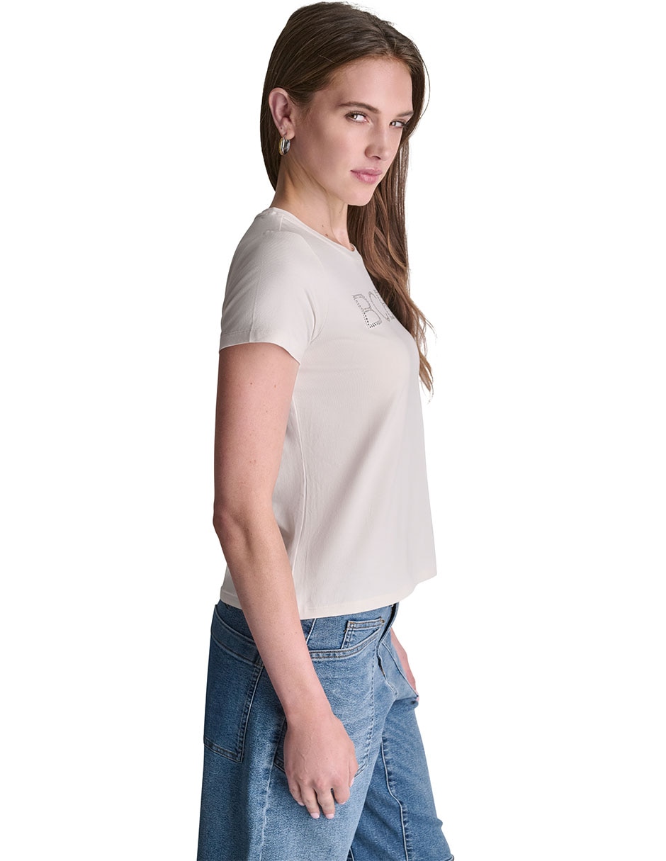 Camiseta cuello redondo manga corta 4