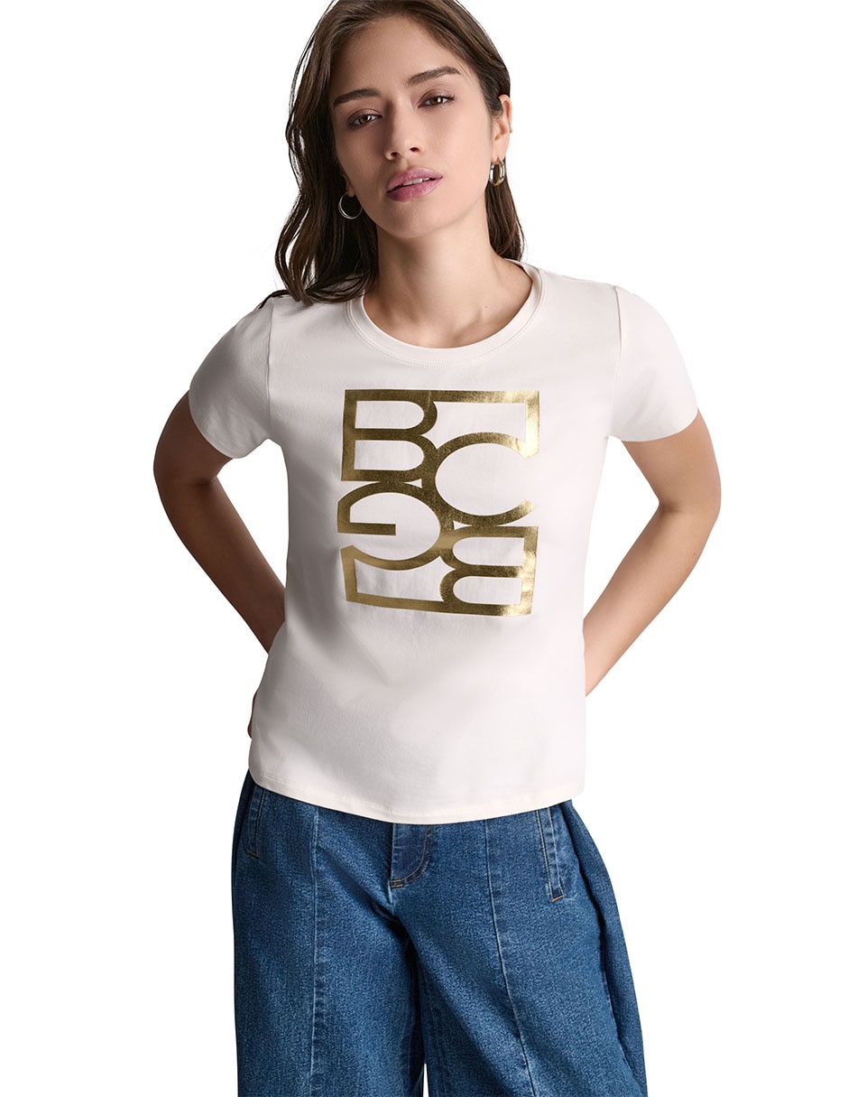 Camiseta cuello redondo manga corta Camiseta cuello redondo manga corta