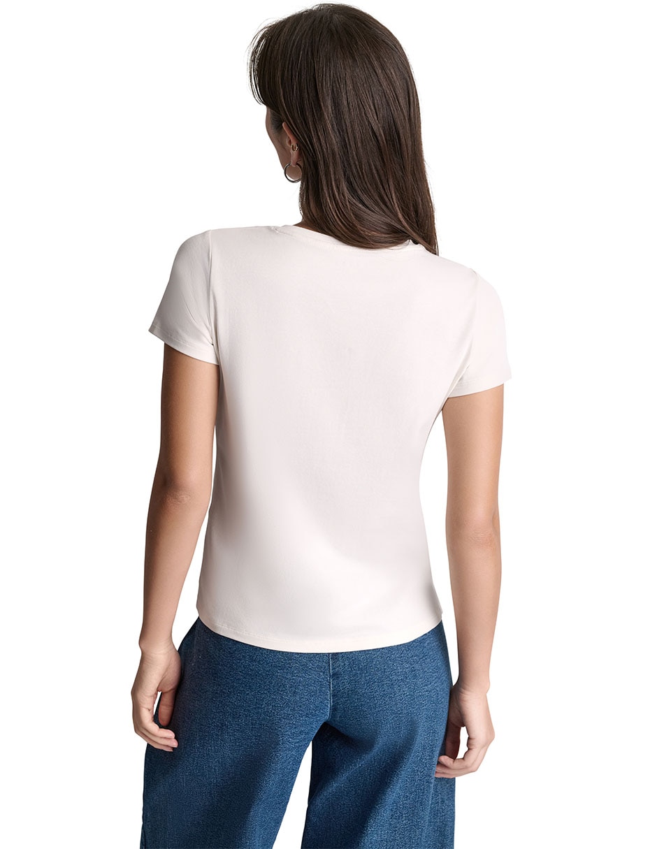 Camiseta cuello redondo manga corta 5