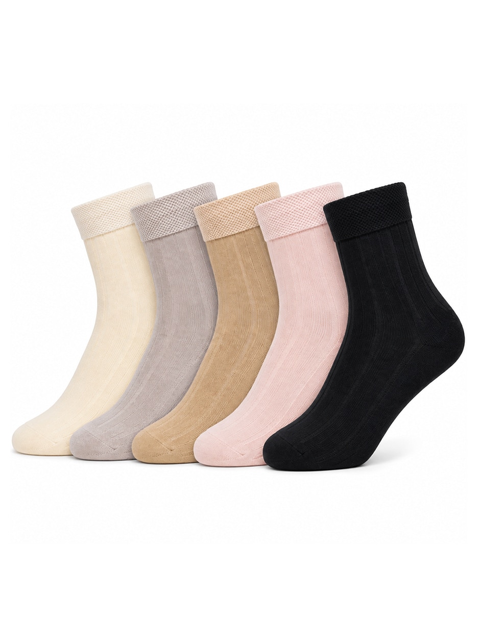 Calcetín Comfort de algodón para mujer 10 pares 4