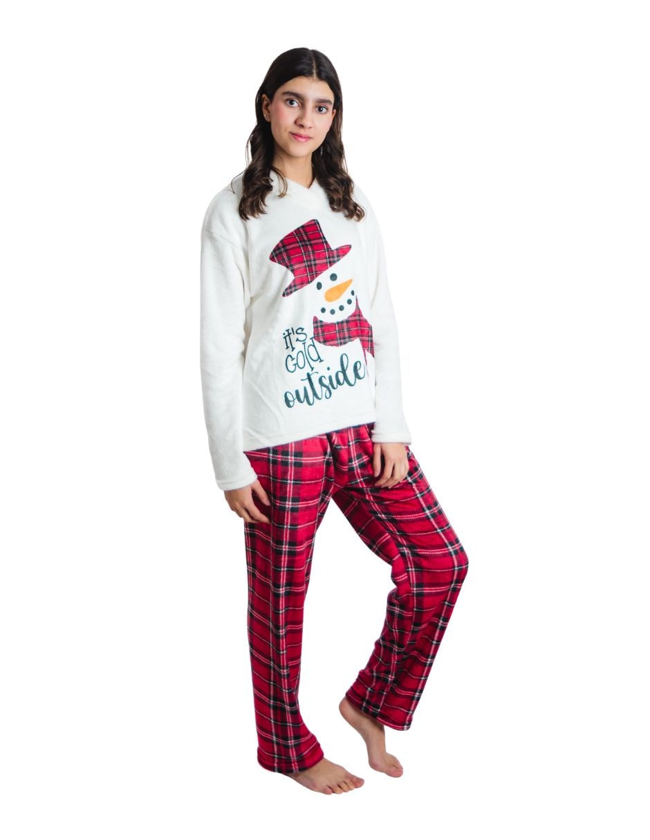 Conjunto pijama MONO DE NIEVE Muñeco de nieve para mujer 4