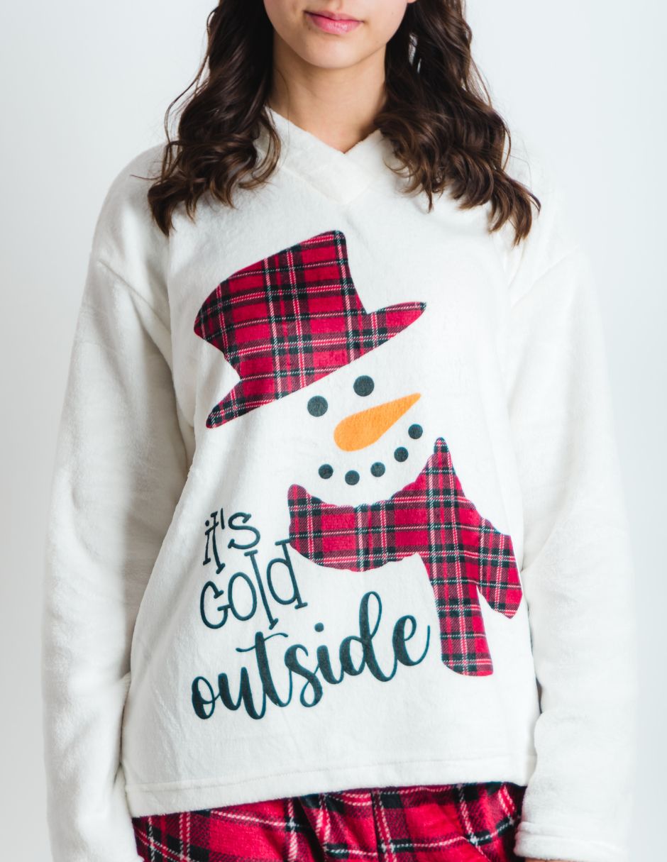 Conjunto pijama MONO DE NIEVE Muñeco de nieve para mujer 2