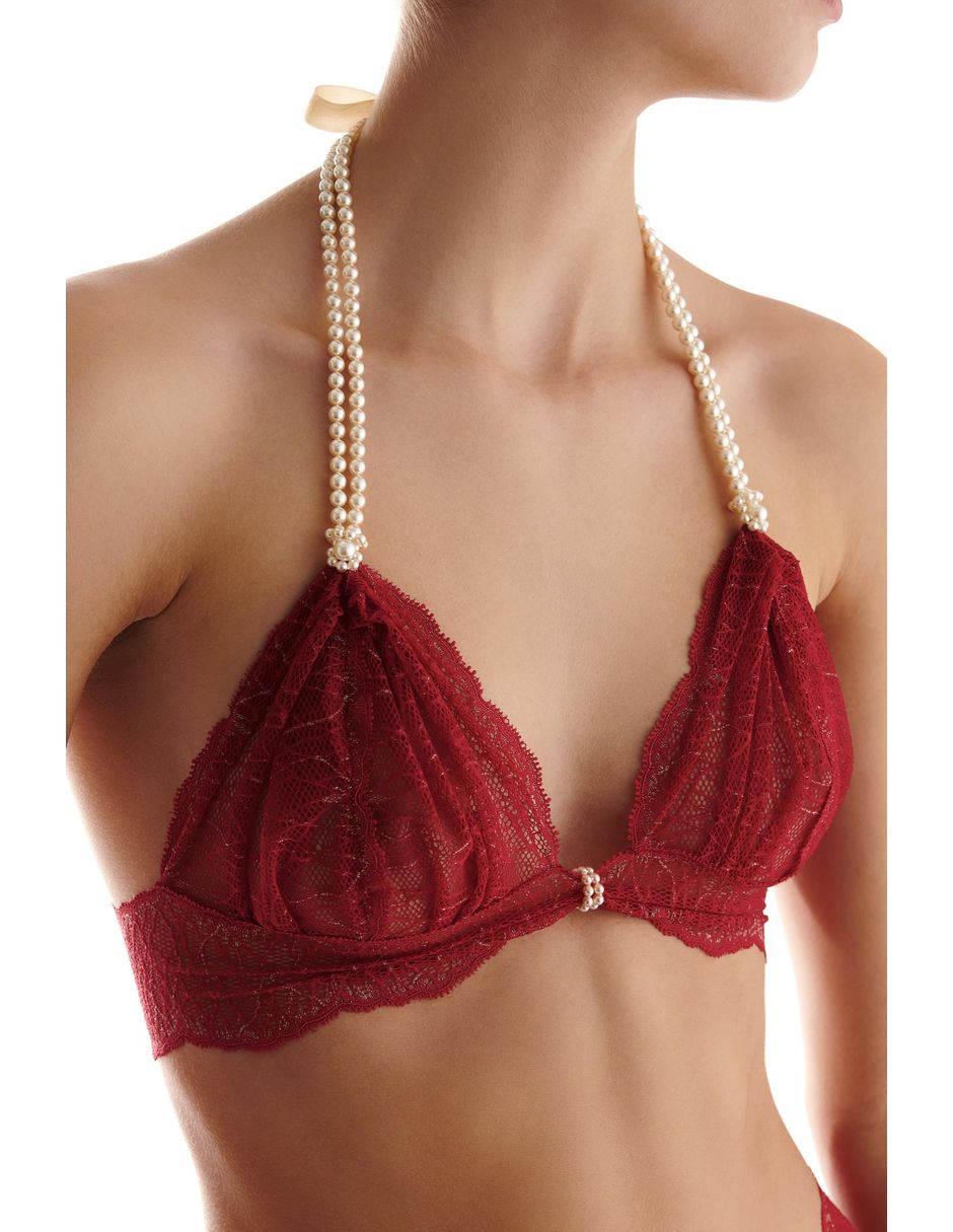 Brassiere/Set brassiere Triangle copa Sin copa Seamless para 4