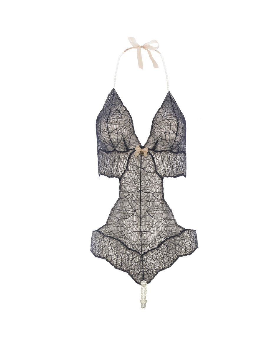 Body cuello Halter escote V para mujer
