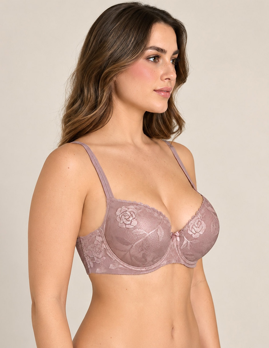 Brassiere plunge con copa para mujer 4