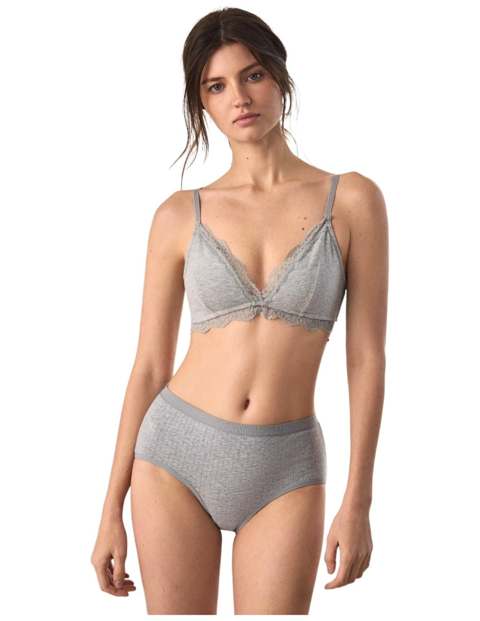 Brassiere bralette con copa para mujer 3