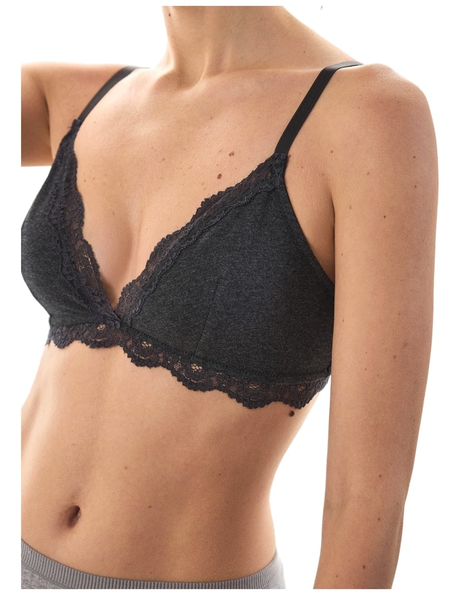 Brassiere bralette con copa para mujer 7