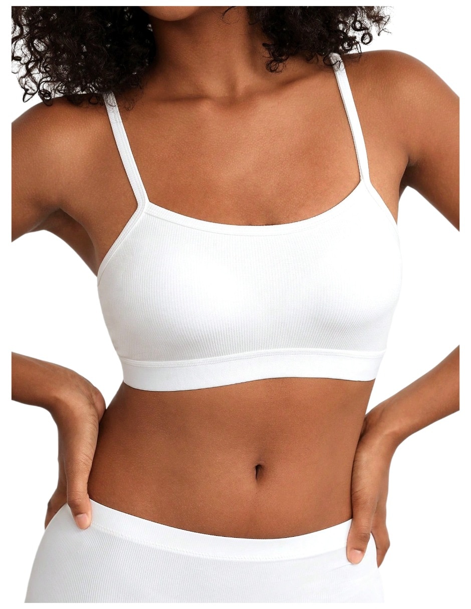 Brassiere bralette copa removible para mujer 5