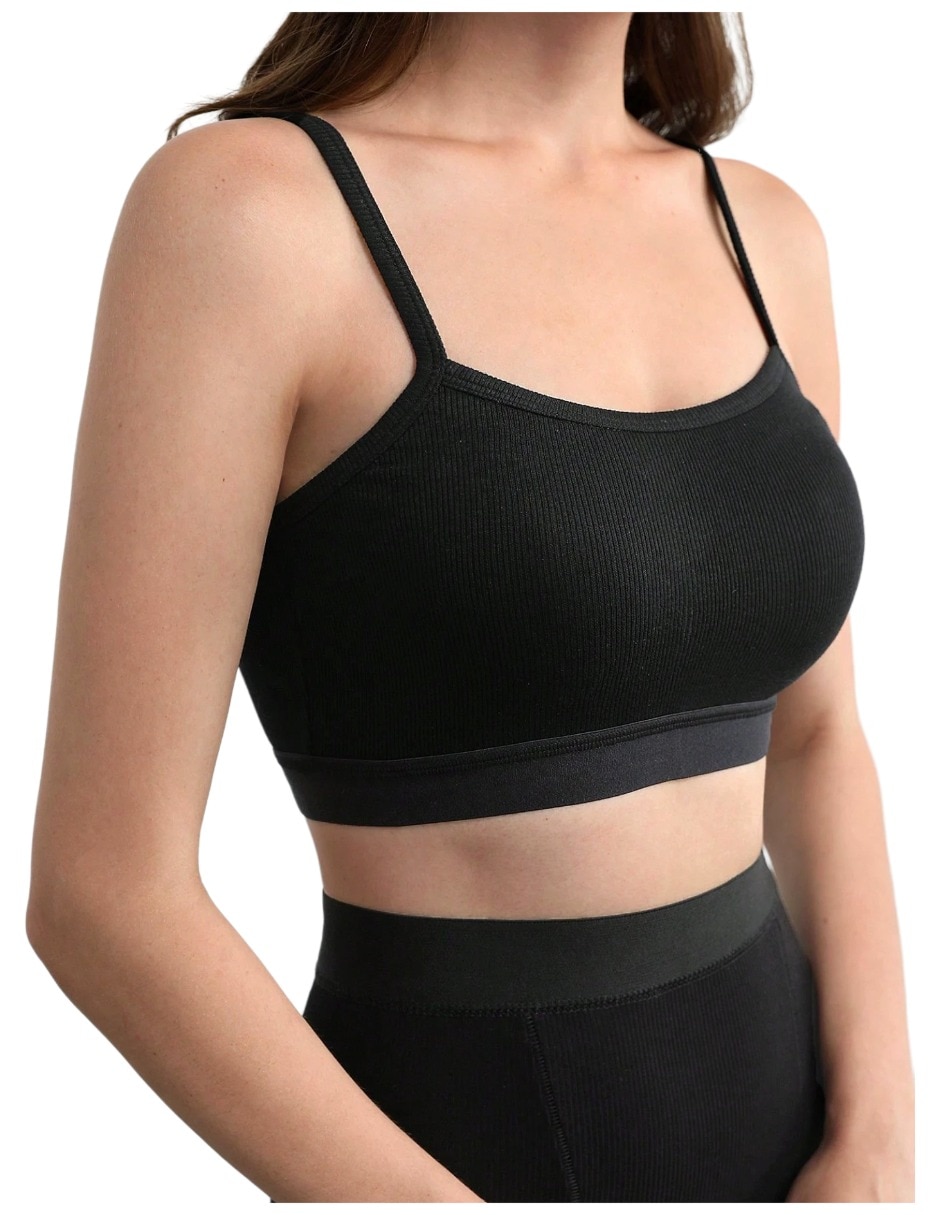 Brassiere bralette copa removible para mujer 4