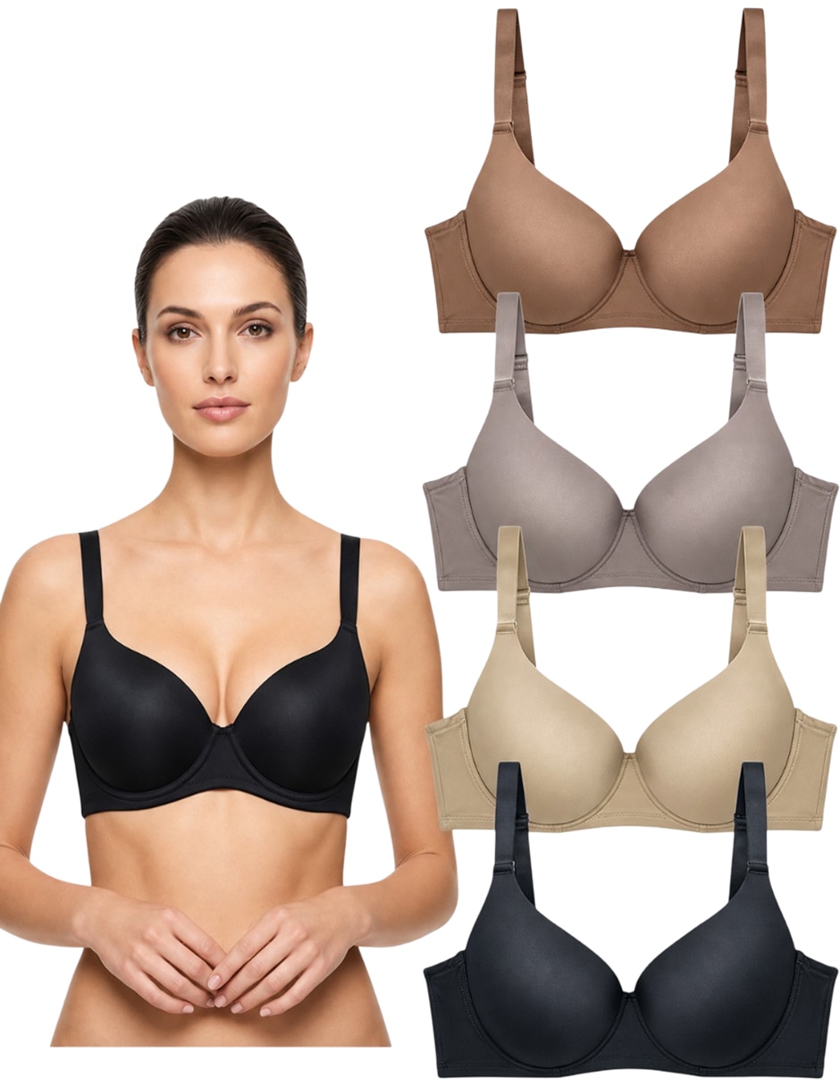 Brassiere/Set brassiere Brassiere demi copa Preformada Seamless para