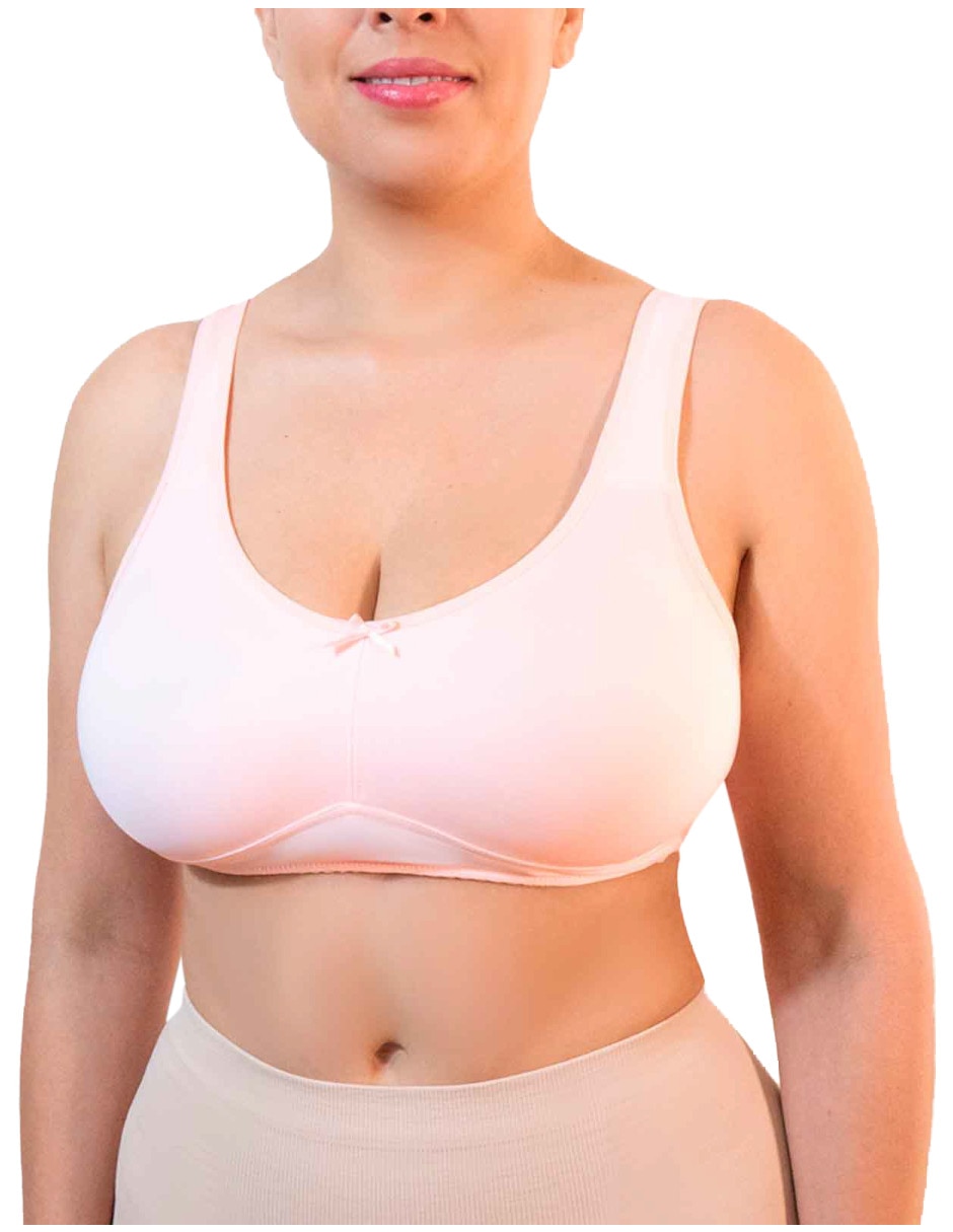 Brassiere peto medio copa preformada mastectomía para mujer 2