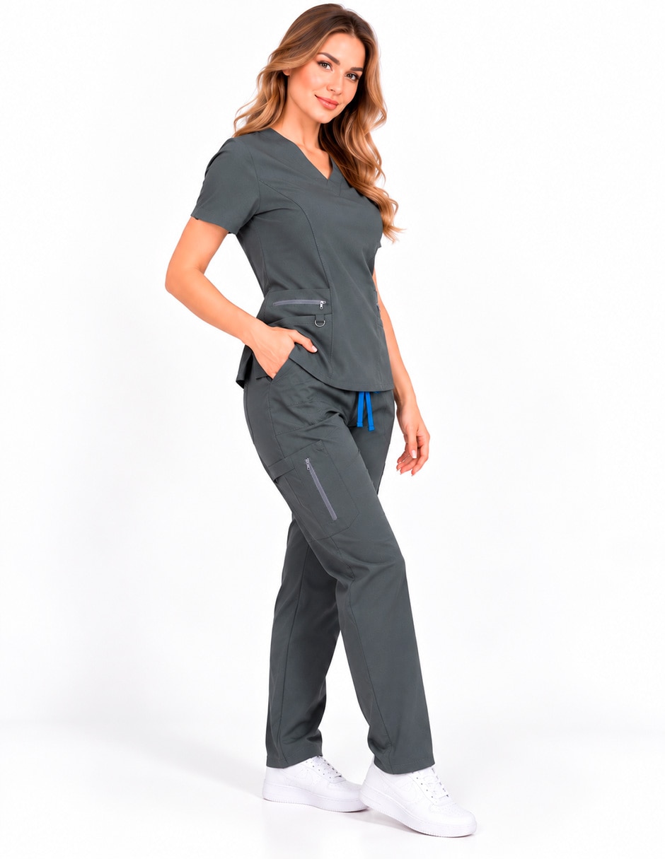 Pijama quirúrgica estilo regular para mujer 4
