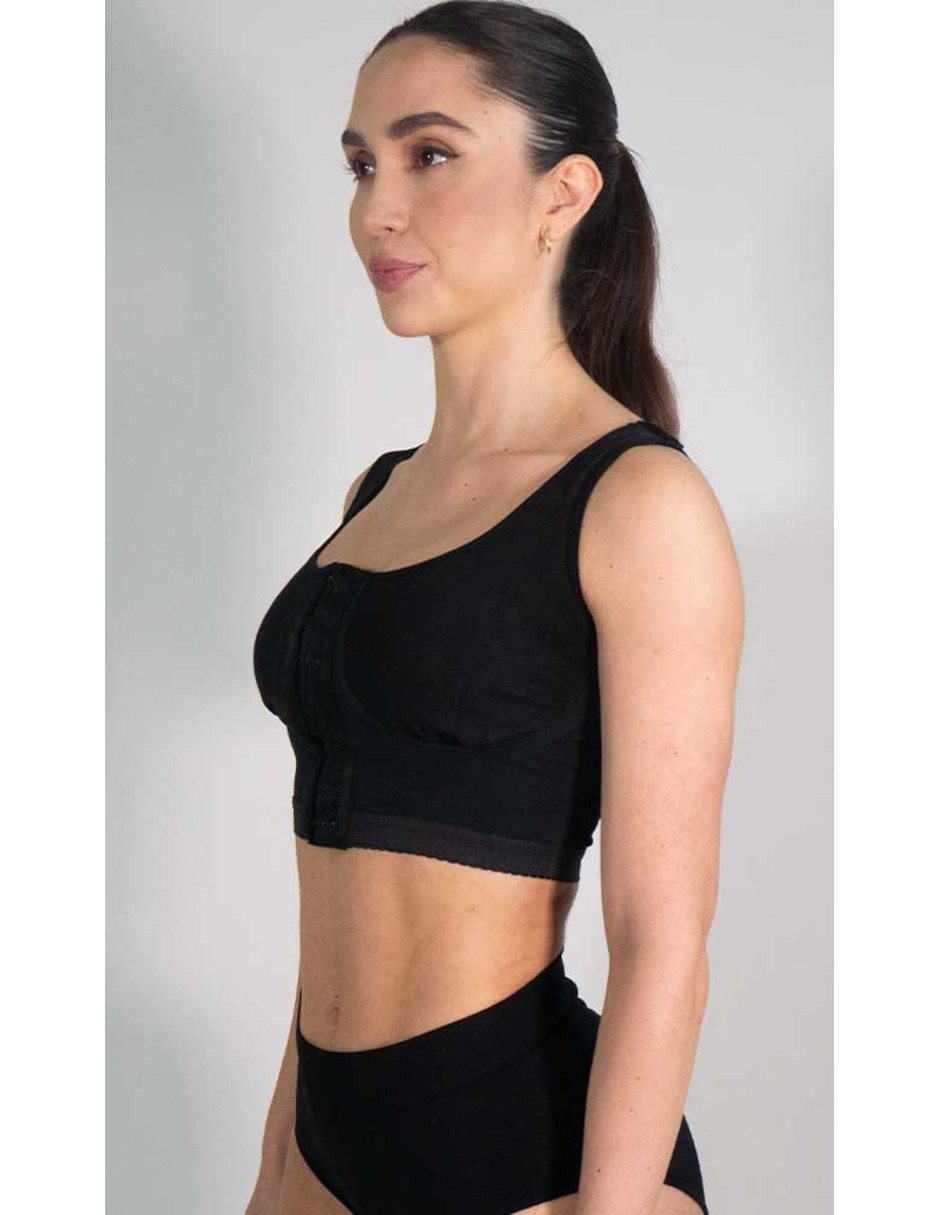 Brassiere peto medio copa preformada mastectomía para mujer 2
