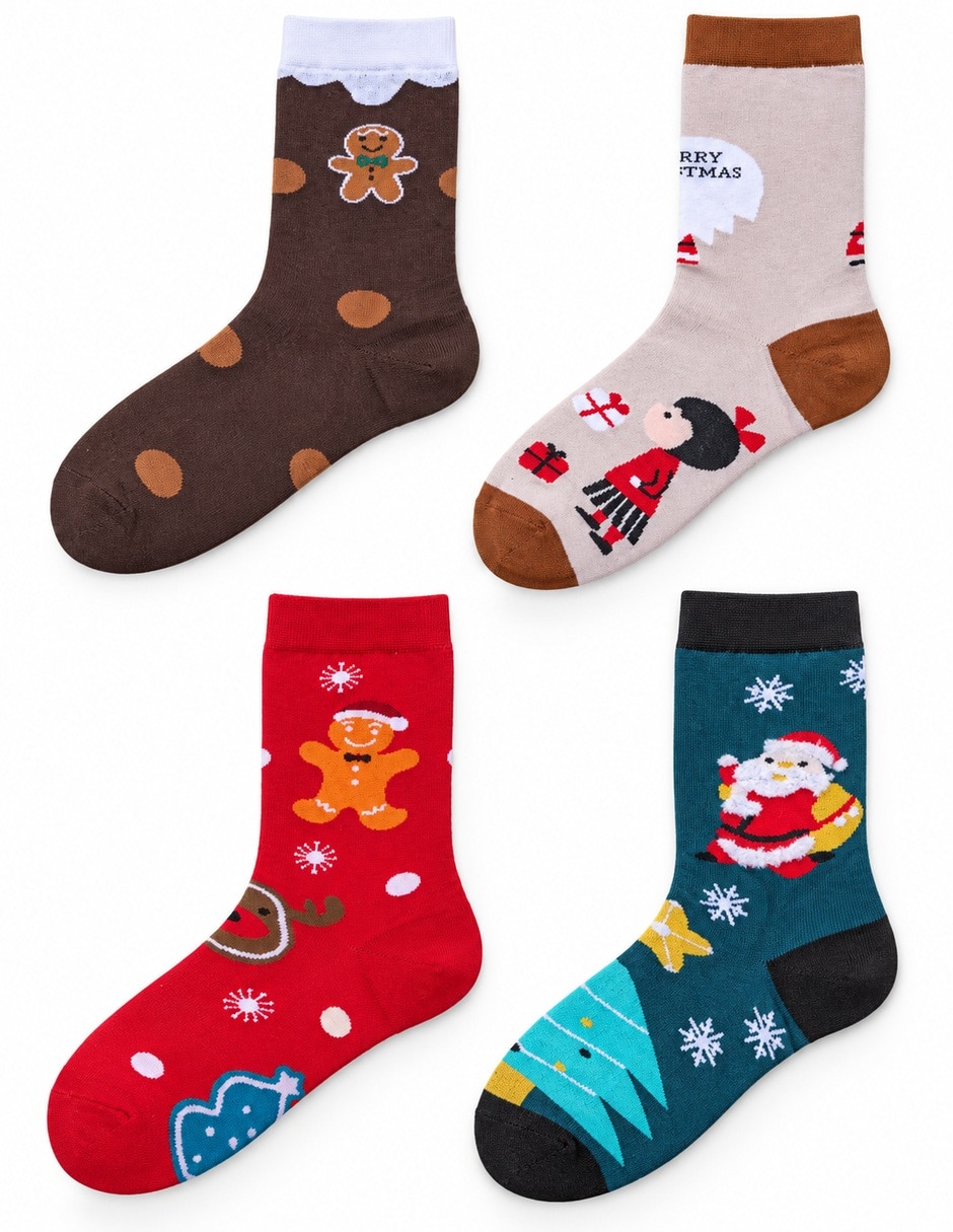 Calcetín de algodón para mujer 4 pares 2