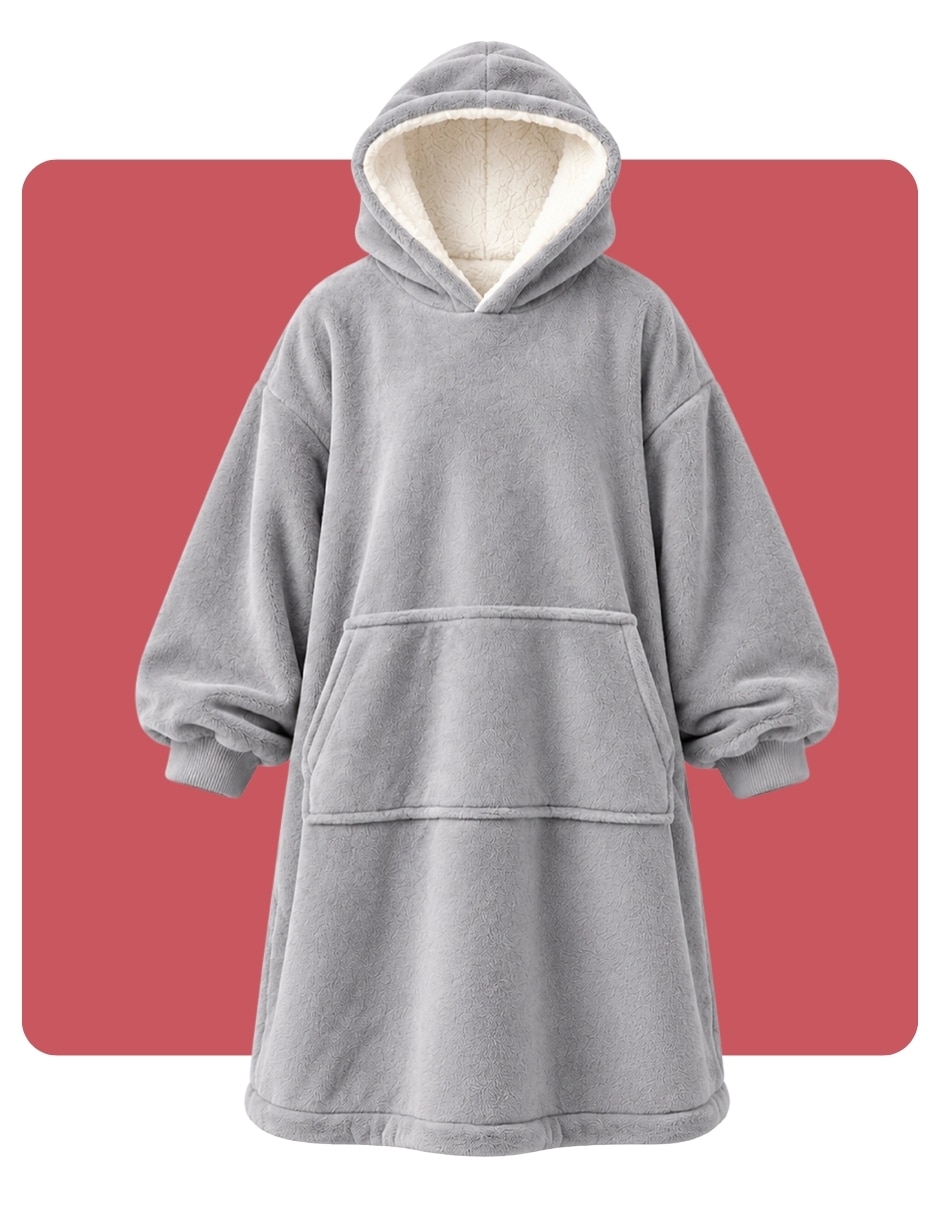 Sudadera con bolsa canguro cobija para mujer 1