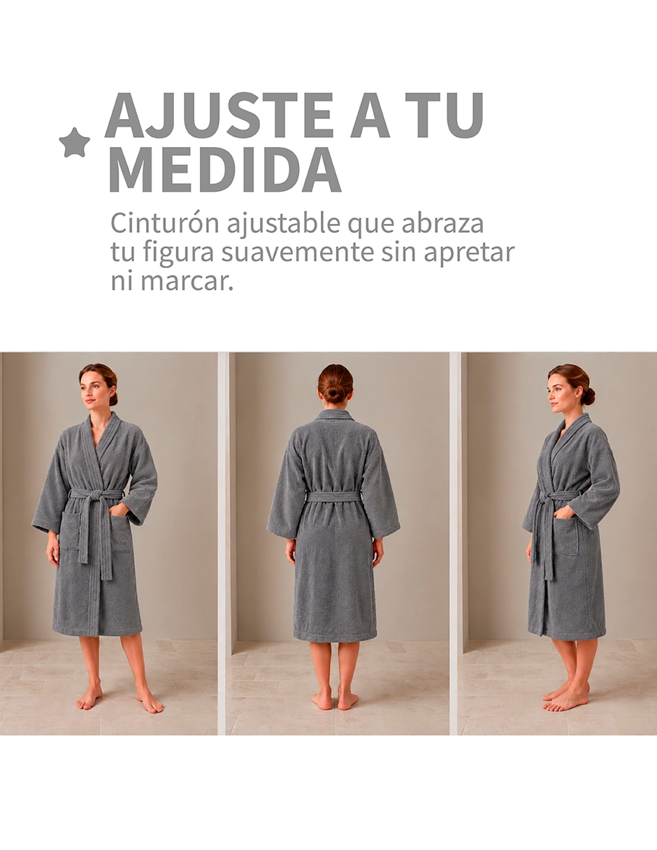 Bata de baño algodón unisex 2