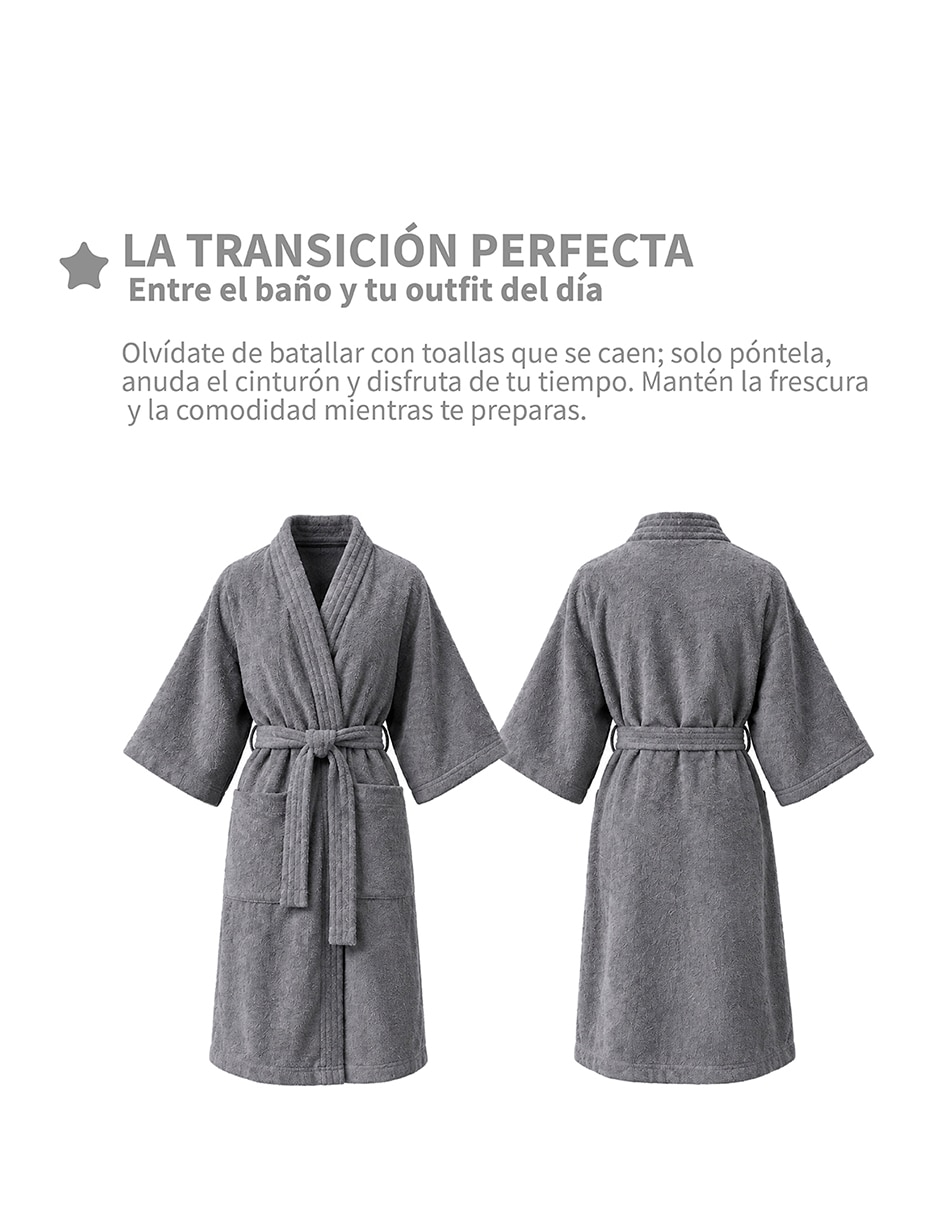 Bata de baño algodón unisex 3