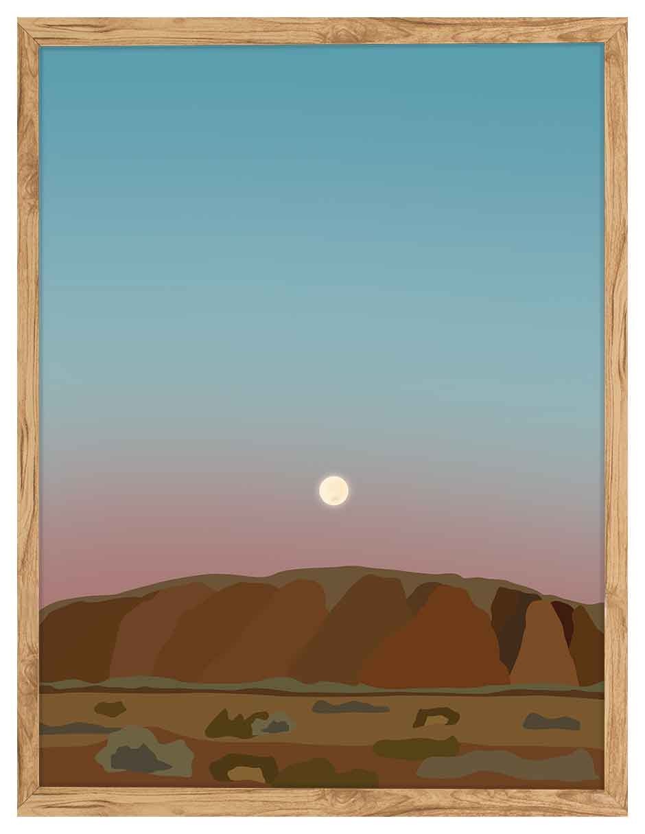 Cuadro decorativo Paisajes Ilustrados